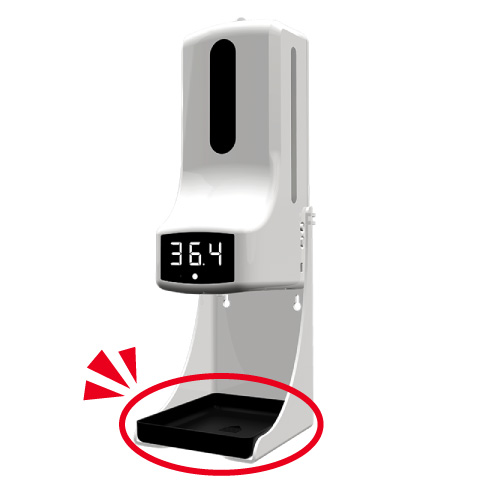 ワンアクション温度測定付きハンドクリーナー ITH-S07　消毒剤が意図せずに出てしまう場合の対応について