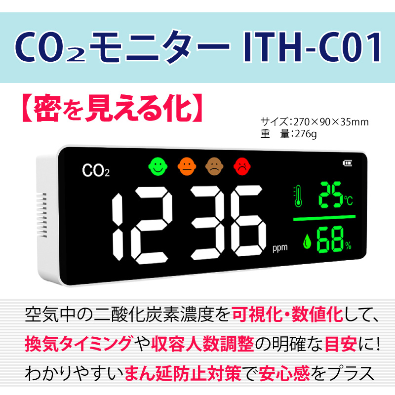 CO2モニターITH-C01